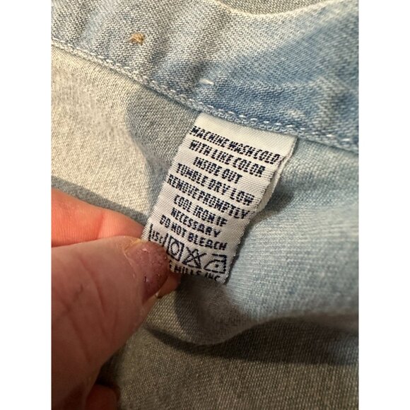 Vintage Lee Sport Chambray Denim Pittsburgh Penguins Shirt – Size Large (233) - Picture 4 of 7